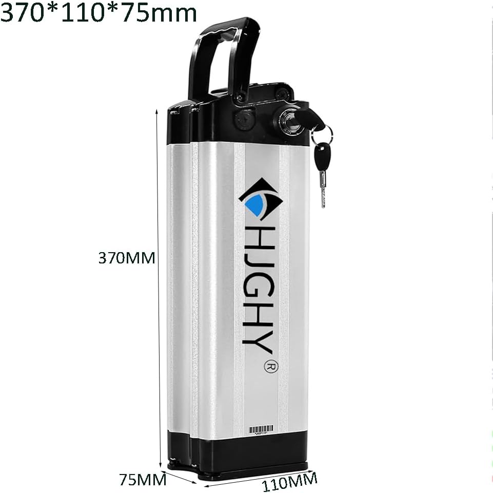 36V 48V 10h 13Ah 15Ah 20Ah Akku für Elektrofahrräder, 52V 13Ah austauschbarer Lithium-Akku für 550W 1000W Falt-E-Bike-Pedelec-Motor