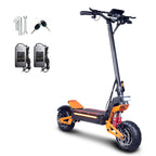 E-Scooter Offroad Elektroroller Schneller E Roller Elektroscooter NFC-Schlüsselloser Start 11 Zoll Allzeitreifen Doppelmotor C-Typ Federung 60V40AH Lithium-Ionen-Akku Maximale Autonomie 100 KM