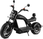 Elektroroller “HL 6.0”, 3000 Watt, 100 km Reichweite, Straßenzulassung, 45Ah Lithium-Akku, Elektro Roller, E-Roller mit Sitz, 50 CCM, Elektro Motorroller, Schwarz