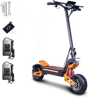 E-Scooter Offroad Elektroroller Schneller E Roller Elektroscooter NFC-Schlüsselloser Start 11 Zoll Allzeitreifen Doppelmotor C-Typ Federung 60V40AH Lithium-Ionen-Akku Maximale Autonomie 100 KM