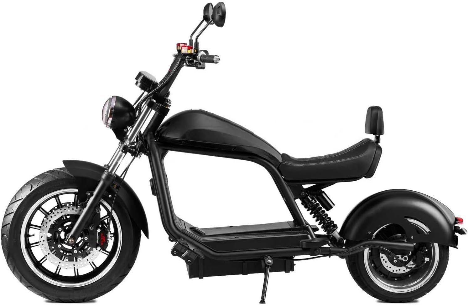 Elektroroller “HL 6.0”, 3000 Watt, 100 km Reichweite, Straßenzulassung, 45Ah Lithium-Akku, Elektro Roller, E-Roller mit Sitz, 50 CCM, Elektro Motorroller, Schwarz