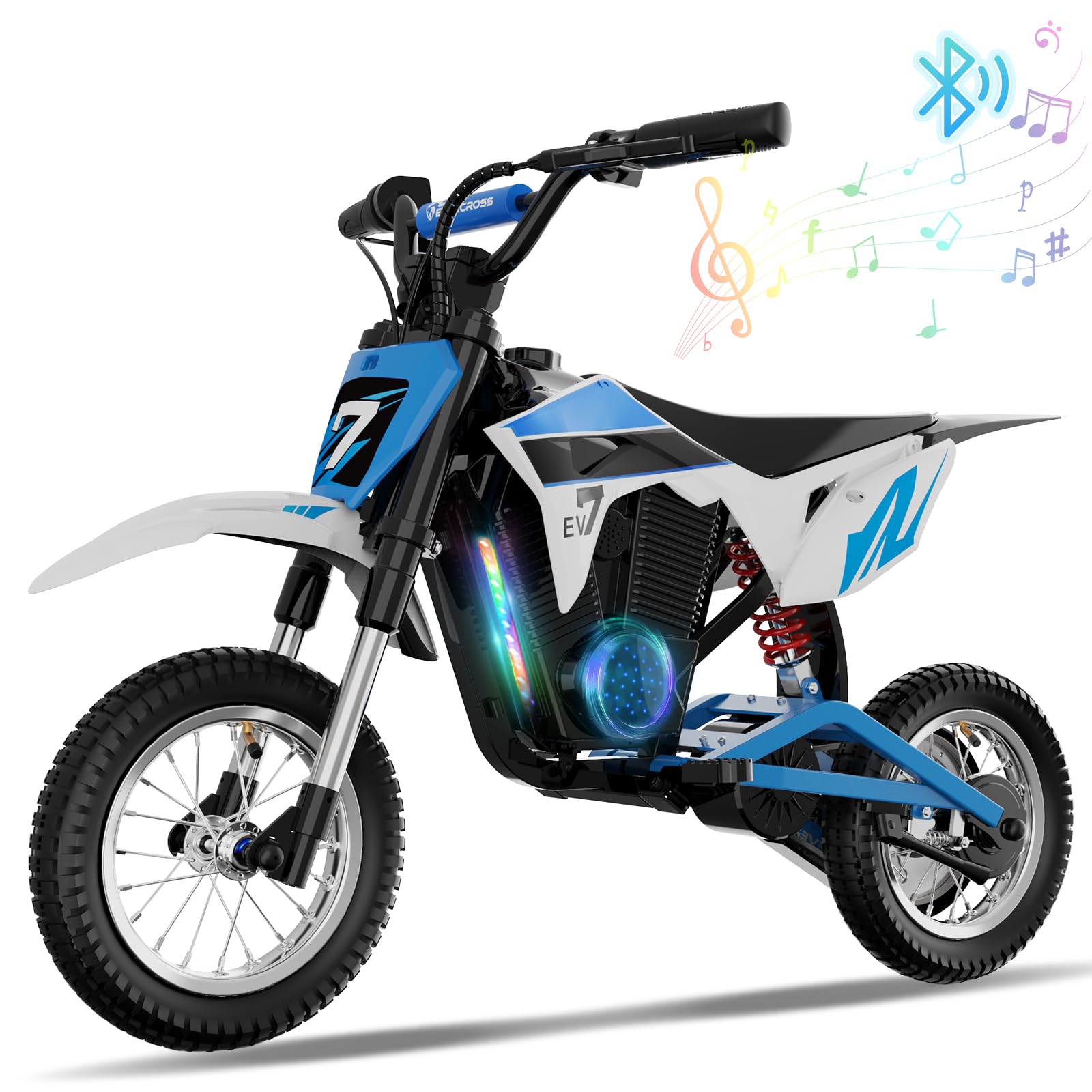 EVERCROSS EV12M Elektro Motorrad Kinder, Elektromotorrad mit 300W Motor, 3 Geschwindigkeitsmodus, 15KM Lange Reichweite, 12 Zoll Luftreifen, Moto Cross für Kinder ab 110cm Körpergröße