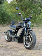 Elektroroller “HL 6.0”, 3000 Watt, 100 km Reichweite, Straßenzulassung, 45Ah Lithium-Akku, Elektro Roller, E-Roller mit Sitz, 50 CCM, Elektro Motorroller, Schwarz