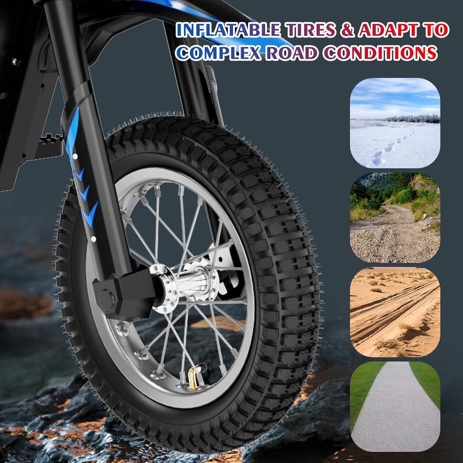 EVERCROSS EV12M Elektro Motorrad Kinder, Elektromotorrad mit 300W Motor, 3 Geschwindigkeitsmodus, 15KM Lange Reichweite, 12 Zoll Luftreifen, Moto Cross für Kinder ab 110cm Körpergröße