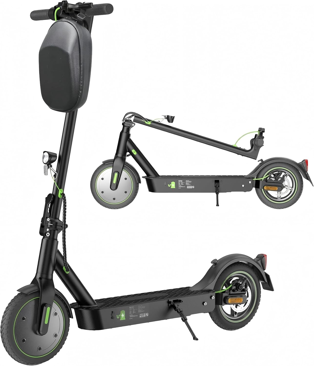 E Scooter mit Straßenzulassung, 350W Motor E Roller mit App, 30KM Reichweite, Elektroroller 120kg Tragkraft, Faltbarer Elektroscooter Erwachsene für den Pendlerverkehr, Mit Electric Scooter-Tasche